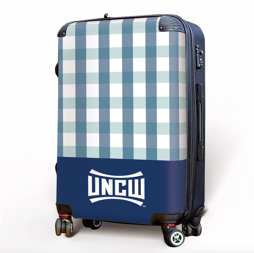 UNCW Carry-on Suitcase - Gingham Suitcases