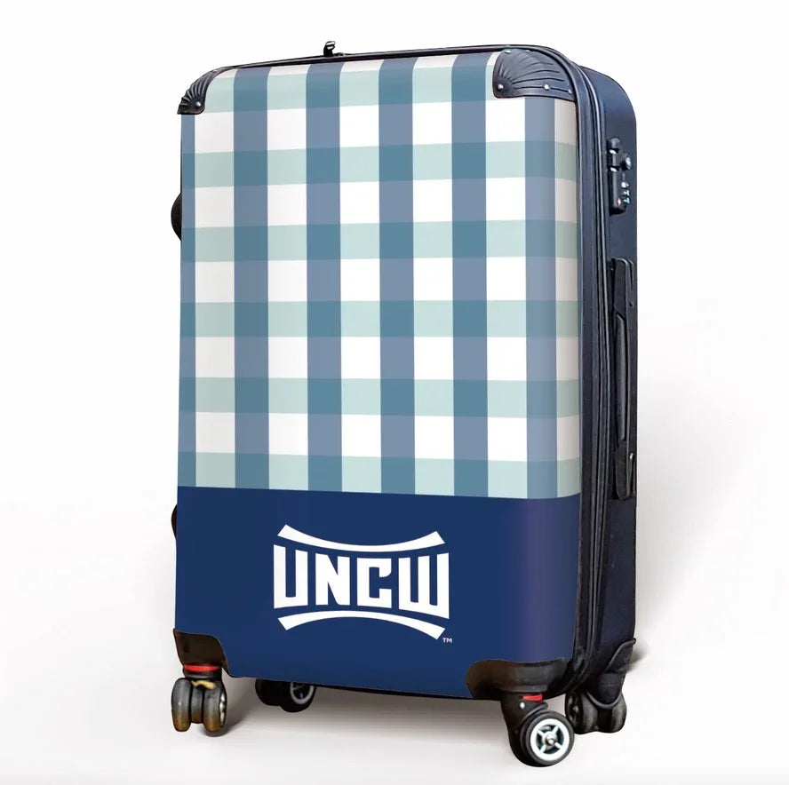 UNCW Carry-on Suitcase - Gingham Suitcases