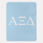 Alpha Xi Delta XL 60x80 Sherpa Throw Blanket - Greek Letters | AXiD
