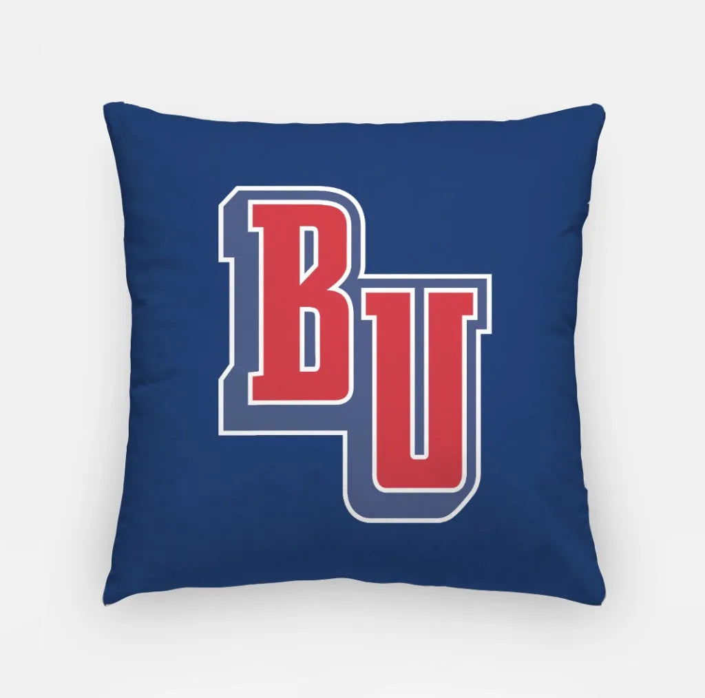 Belmont University BU Red Throw Pillow Cover 18" Blue Pillow Covers