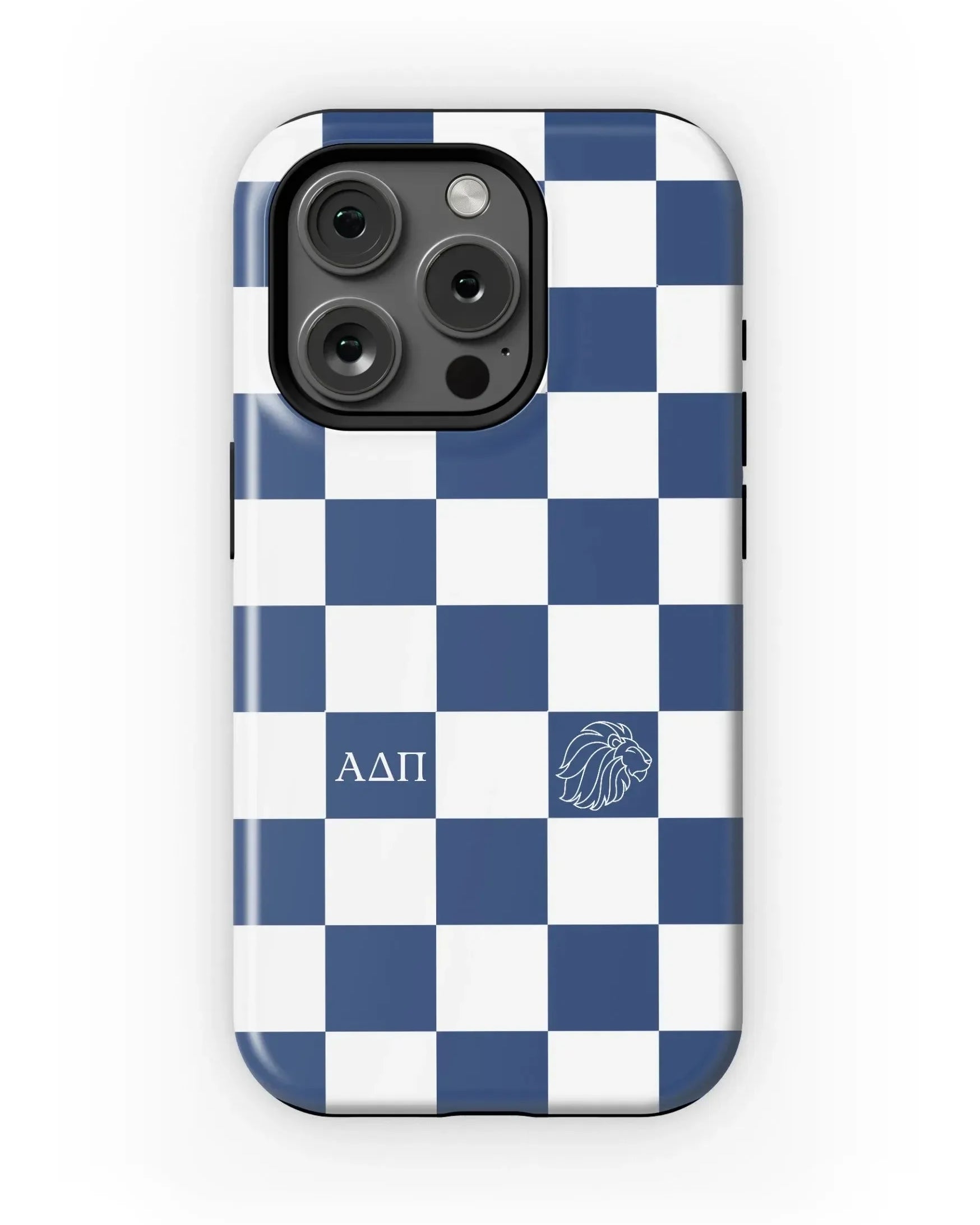 Alpha Delta Pi iPhone Mobile Phone Case - Midnight Blue Check