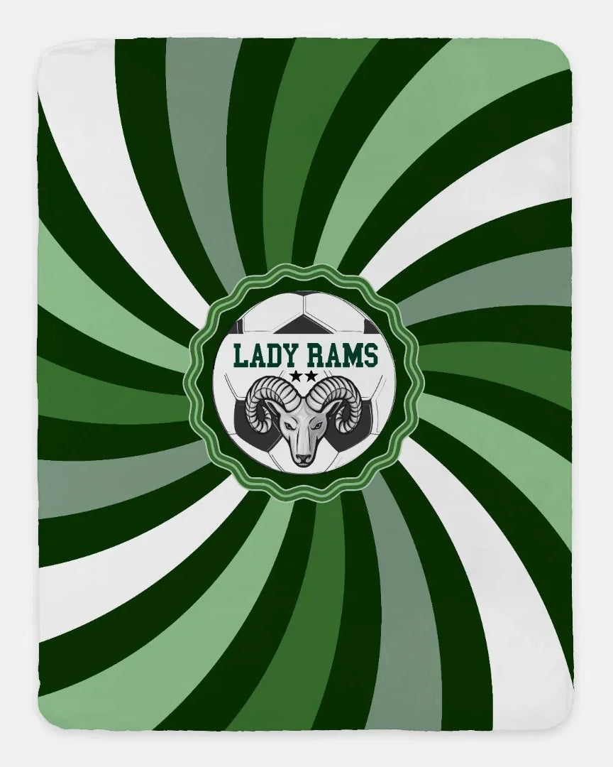 Lady Rams Swirl XL 60x80 Default Title Blankets
