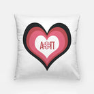 Alpha Omicron Pi 18" Heart Throw Pillow Cover Pillow Covers