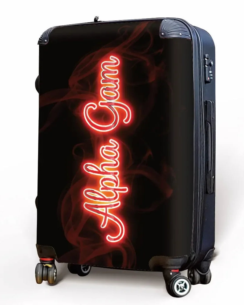 Alpha Gam Carry-on Suitcase - Neon Suitcases