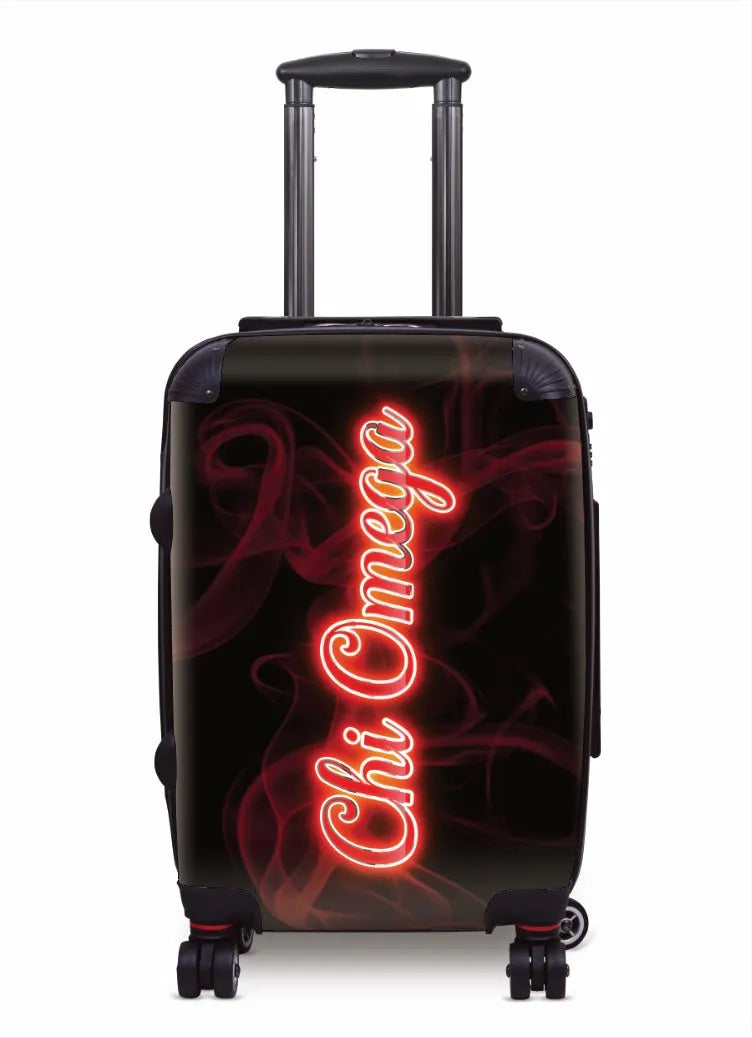Chi Omega Carry-on Suitcase - Neon Suitcases