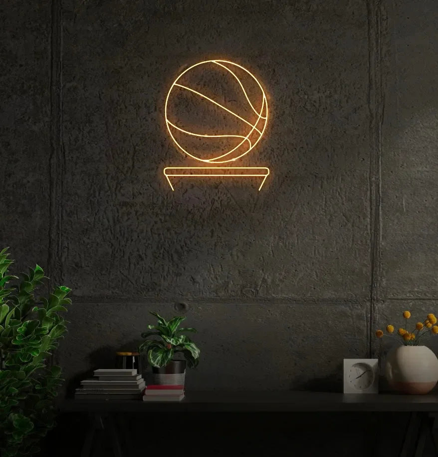 Basketball Hoop LED Neon Sign w/ Dimmer Neon Signs
