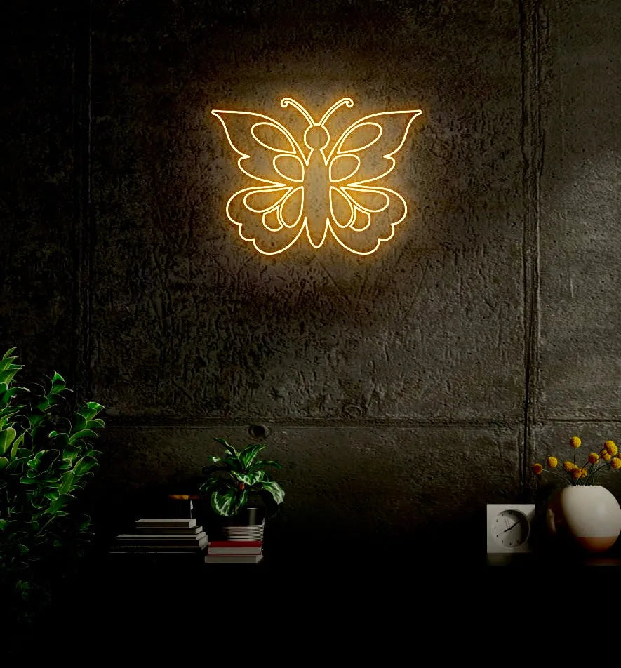 Butterfly LED Neon Sign w/ Dimmer Large Neon Signs