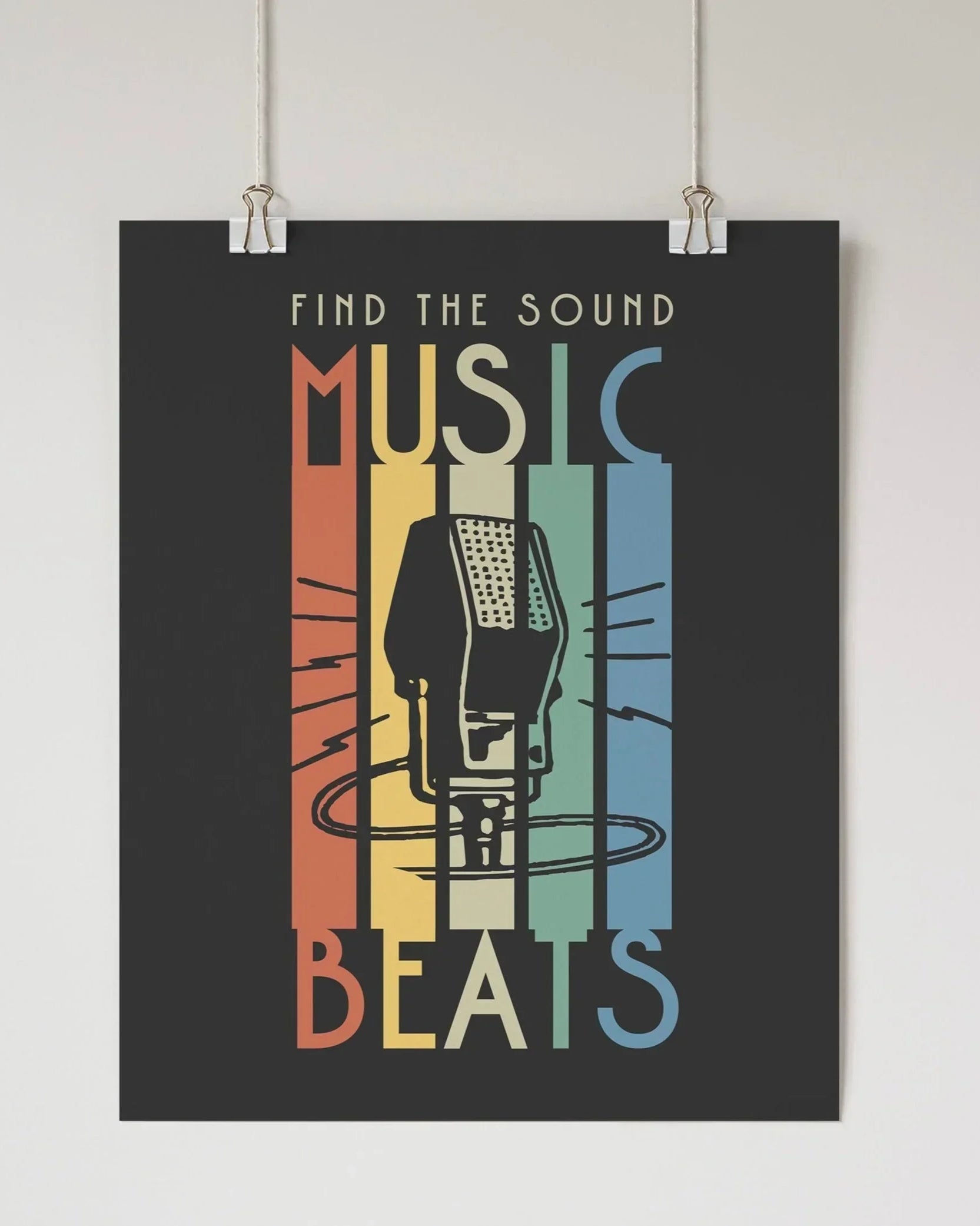 Find The Music Poster Wall Art & Signs