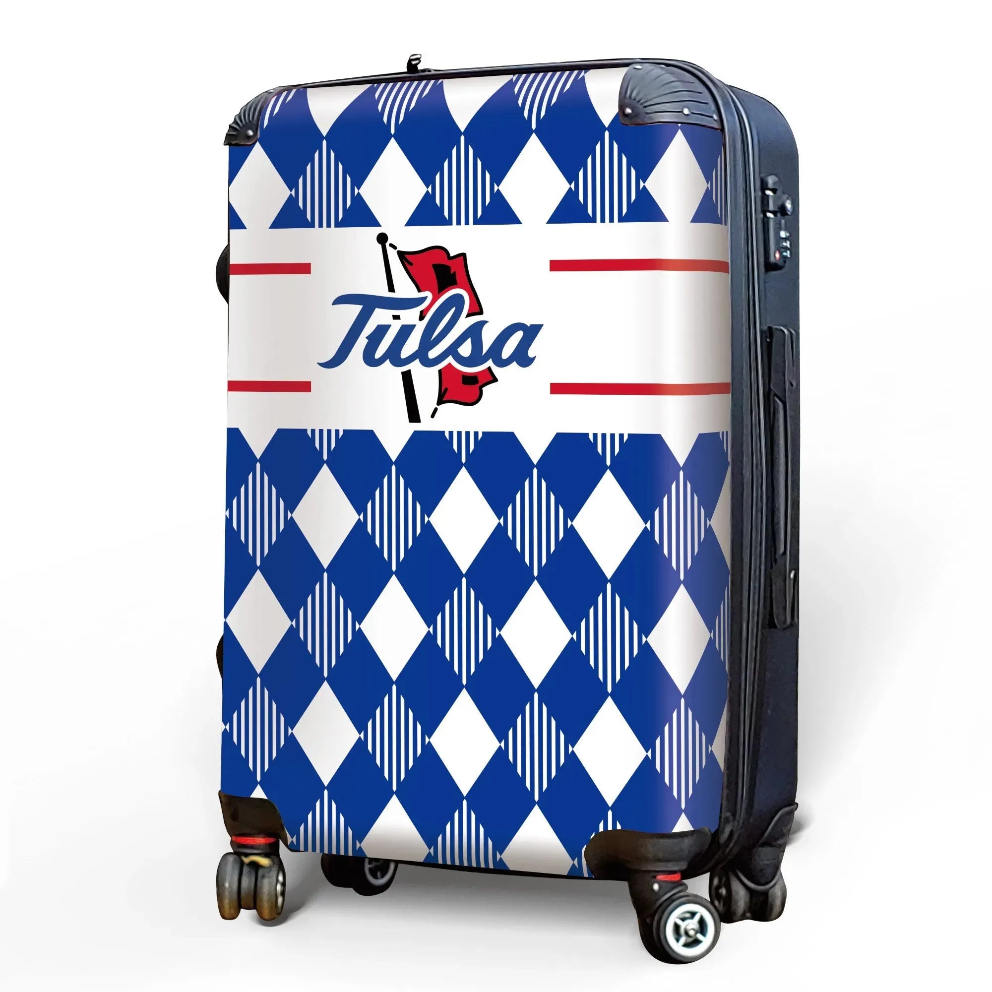 University of Tulsa Carry-on Suitcase - Argyle Suitcases
