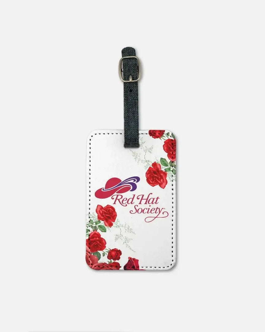 Red Hat Society Luggage Tag (Set of 2) - Roses Luggage Tags