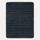 Navy & Bronze Glitter Stripe XL 60x80 Sherpa Blanket Blankets