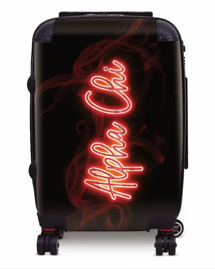 Alpha Chi Omega Carry-on Suitcase - Neon Suitcases