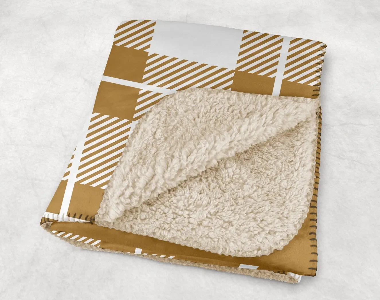 Theta Chi XL 60x80 Sherpa Throw Blanket - Plaid Throw Blankets