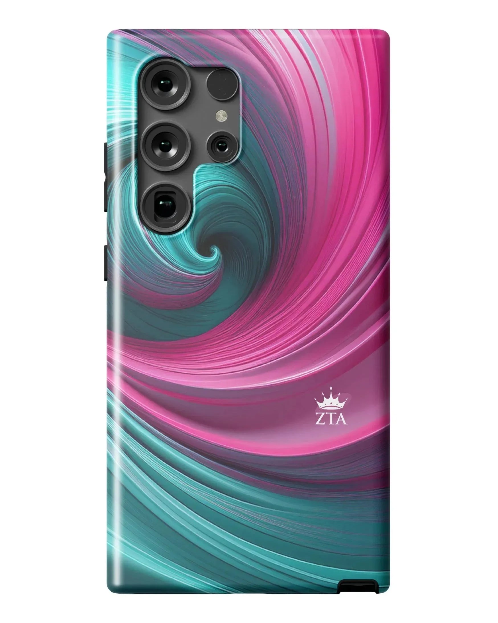 Zeta Tau Alpha Samsung Galaxy 24, 23 Mobile Phone Case - Swirl Matte Mobile Phone Cases