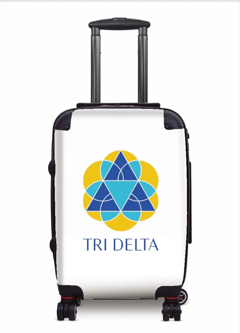 Tri Delta Carry-on Suitcase White Suitcases