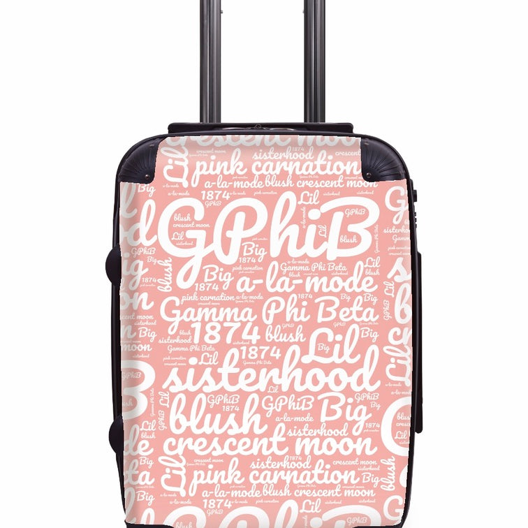 Gamma Phi Beta Carry-on Suitcase - Expression Art Brush Suitcases
