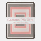Gamma Phi Beta XL 60x80 Sherpa Throw Blanket - Geo Throw Blankets