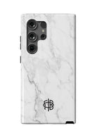 Gamma Phi Beta Samsung Galaxy 24, 23 Mobile Phone Case - White Marble Gloss Mobile Phone Cases