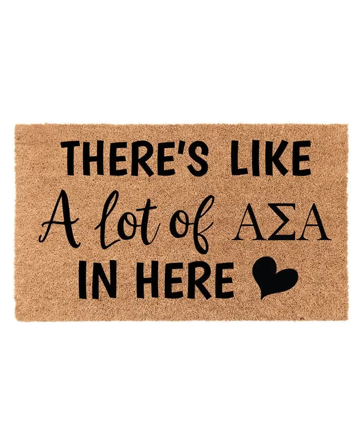 Alpha Sigma Alpha Coir Doormat - A Lot of Door Mats