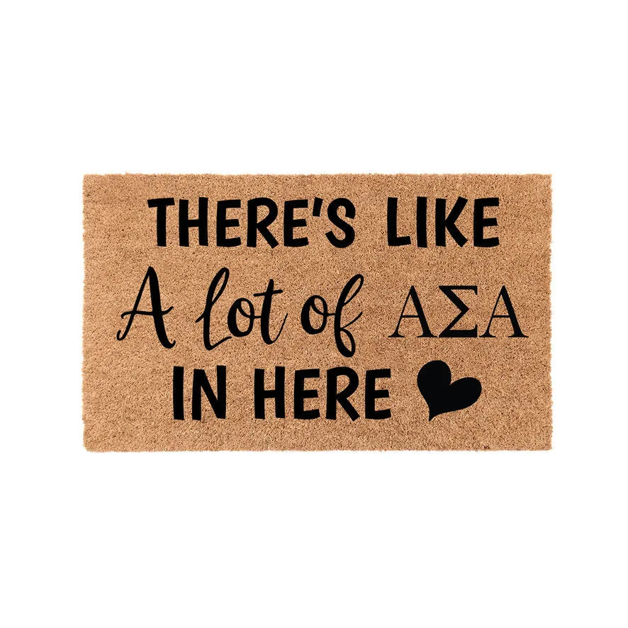 Alpha Sigma Alpha Coir Doormat - A Lot of Door Mats