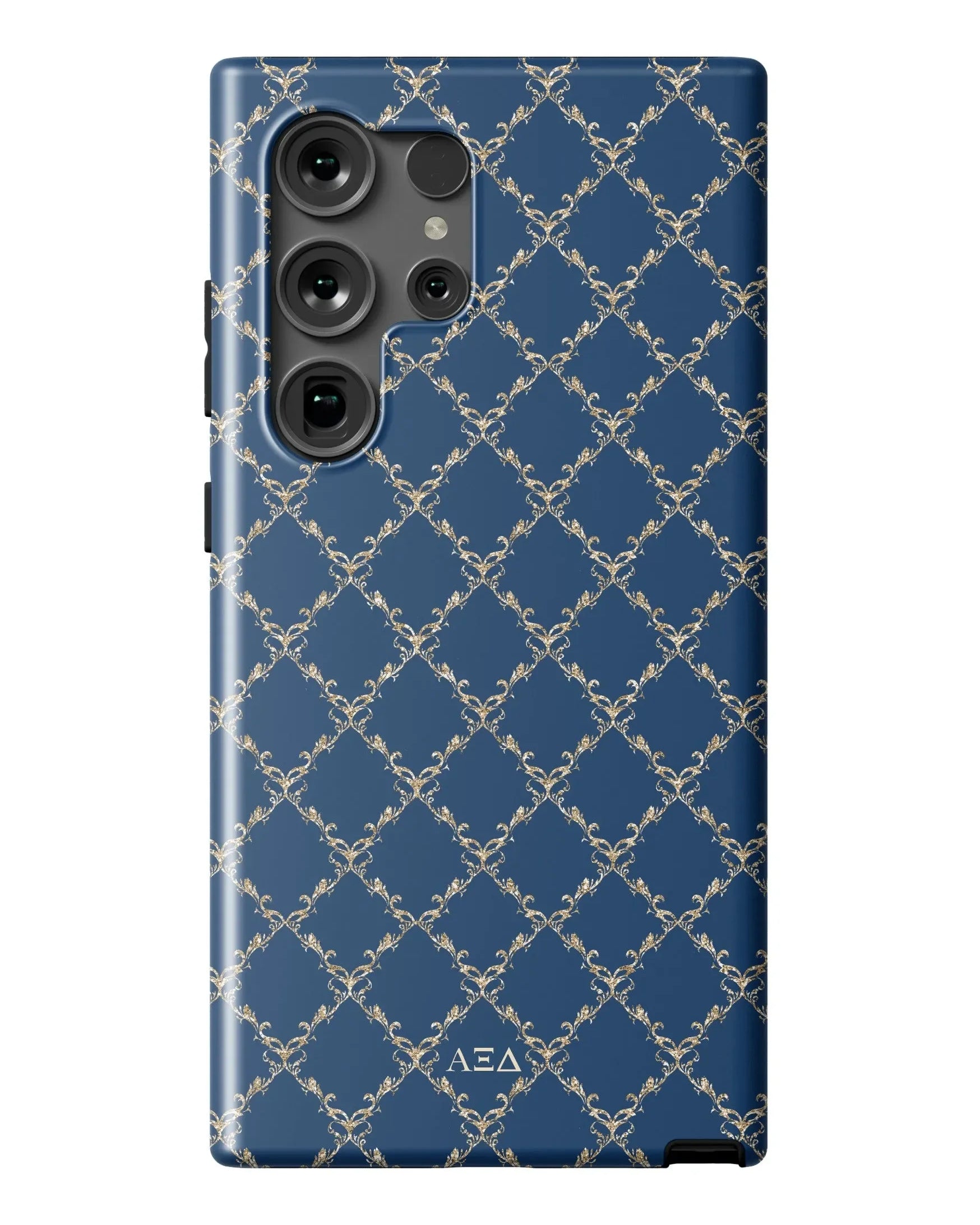 Alpha Xi Delta Samsung Galaxy 24, 23 Mobile Phone Case - Blue Diamond Matte Mobile Phone Cases