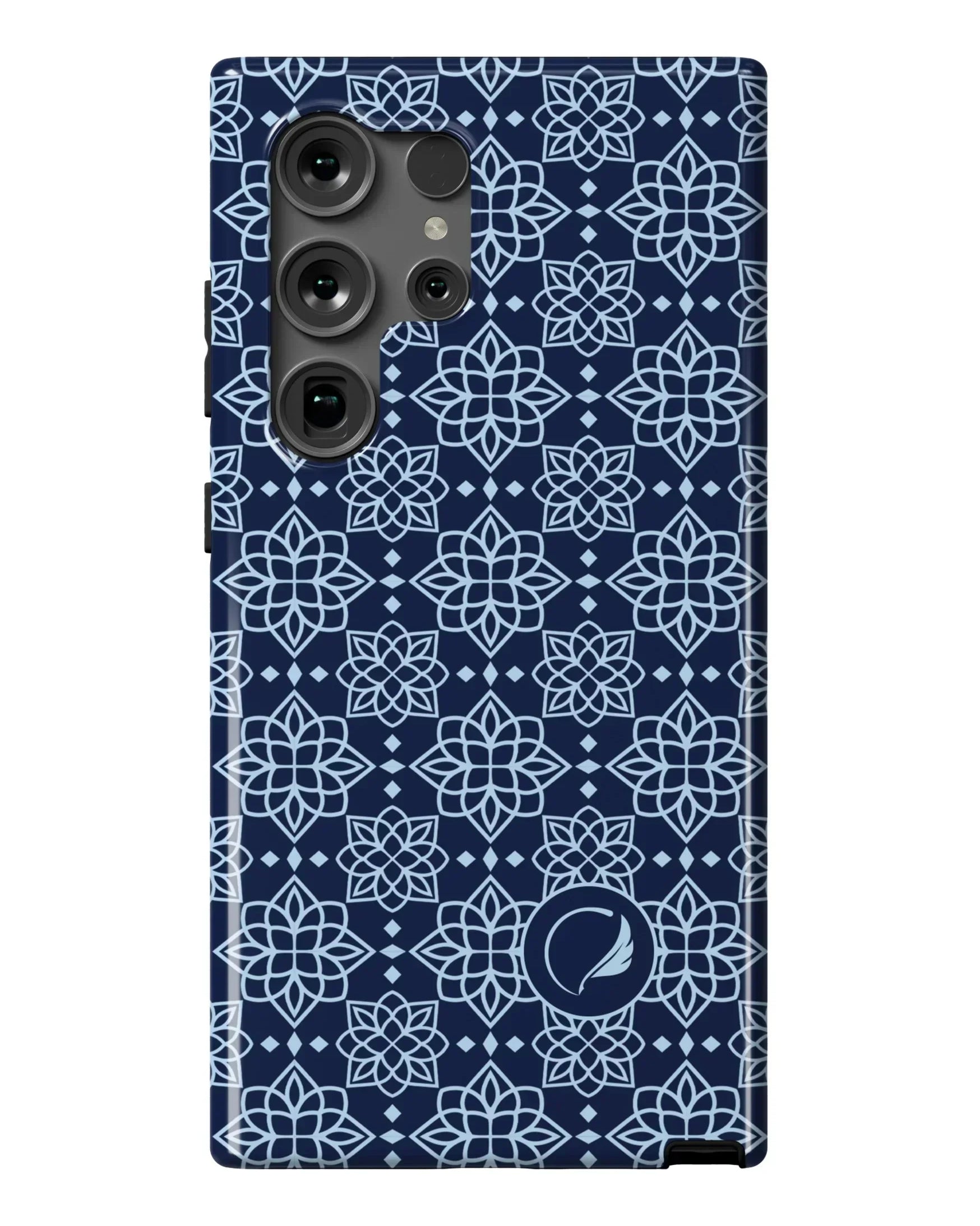 Alpha Xi Delta Samsung Galaxy Mobile Phone Case - Blue Ornate | AXiD Gifts
