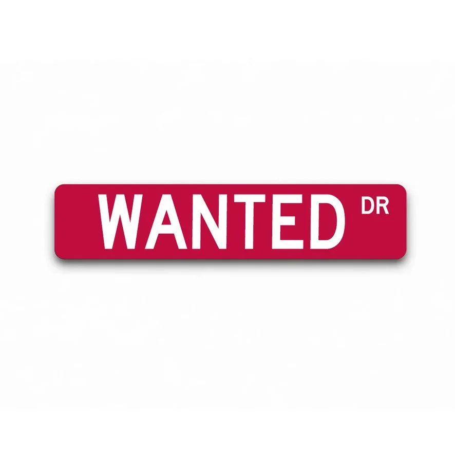 Kappa Sigma "WANTED" Metal Street Sign | Fraternity Dorm Decor