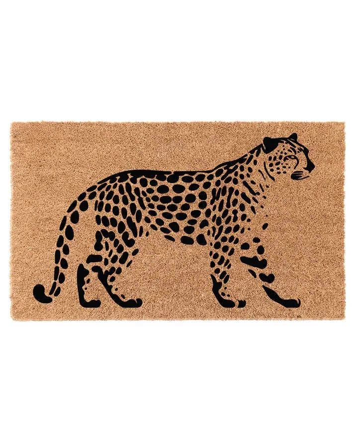Cheetah Coir Doormat Door Mats