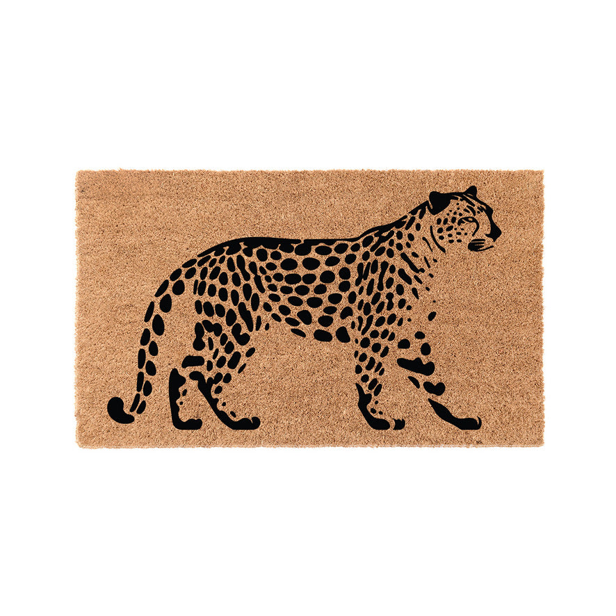 Cheetah Coir Doormat Door Mats