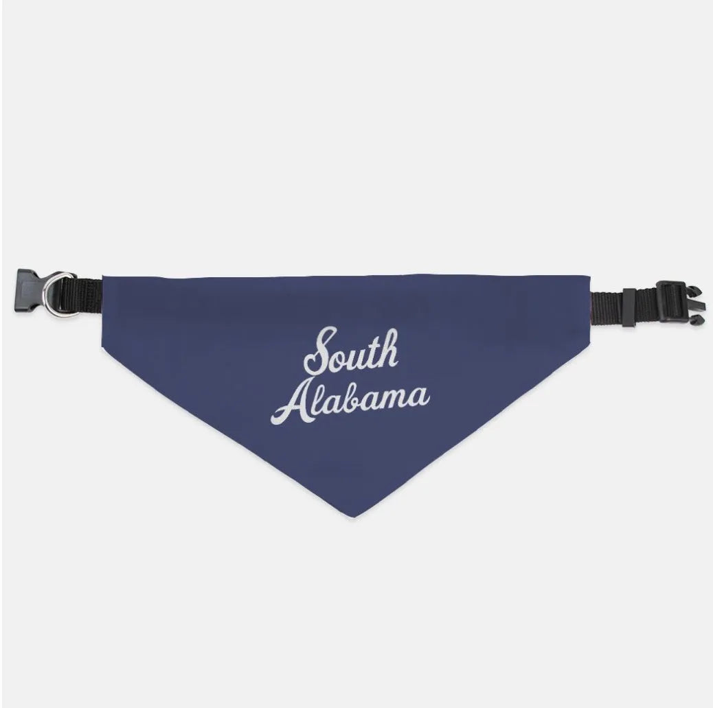 University of South Alabama Script Pet Bandana Large Pet Bandanas