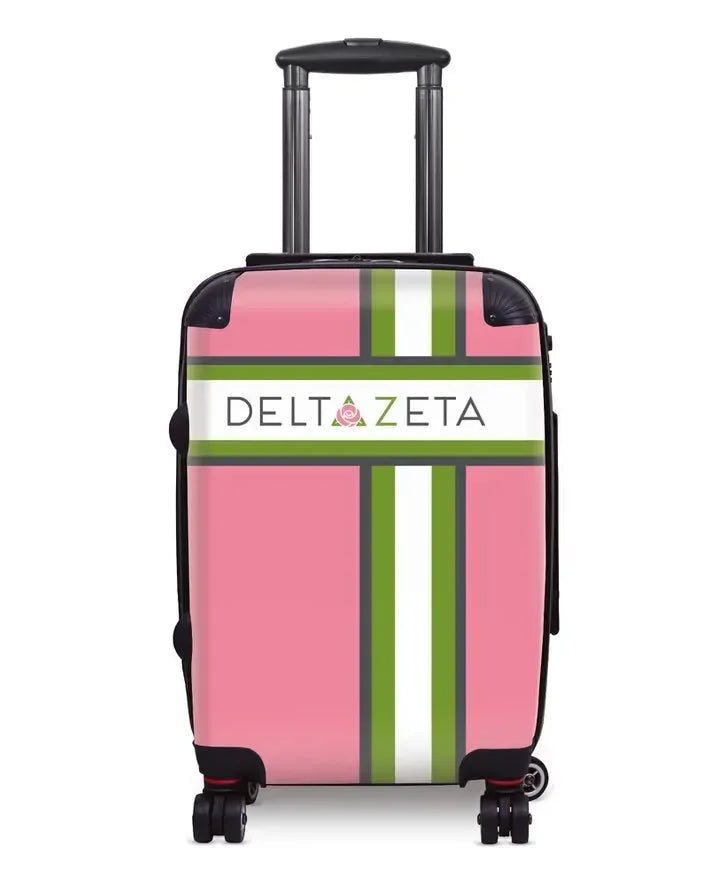 Delta Zeta Carry-on Suitcase - Cross Stripe Suitcases