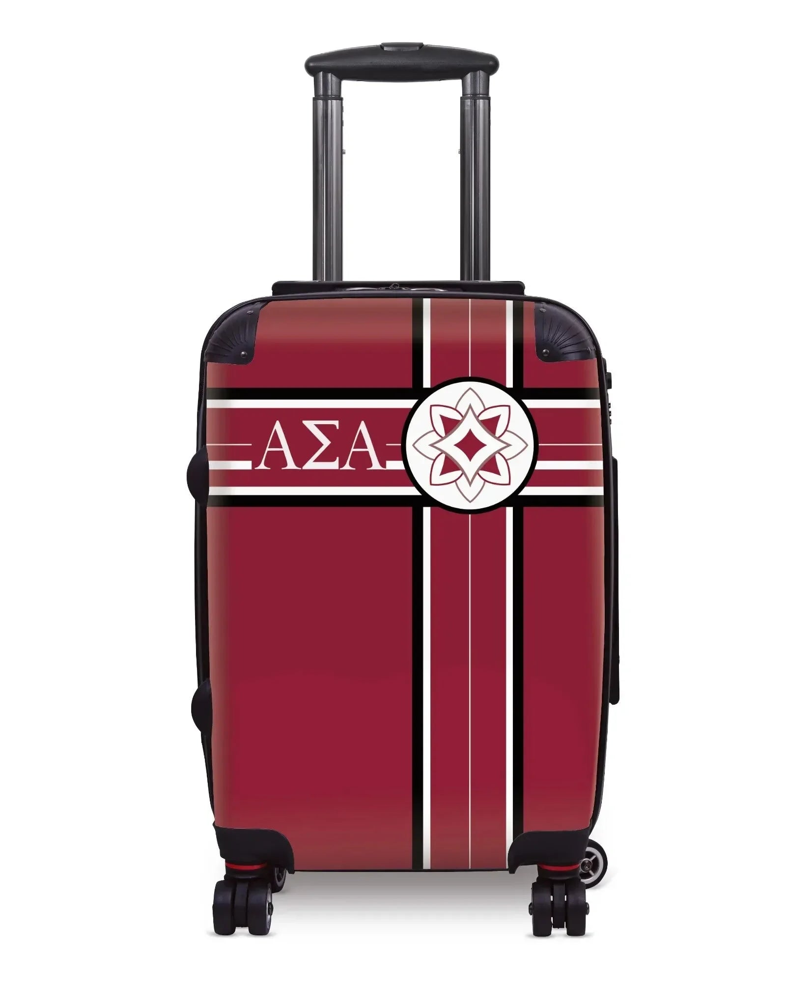 Alpha Sigma Alpha Carry-on Suitcase - Cross Stripe Suitcases
