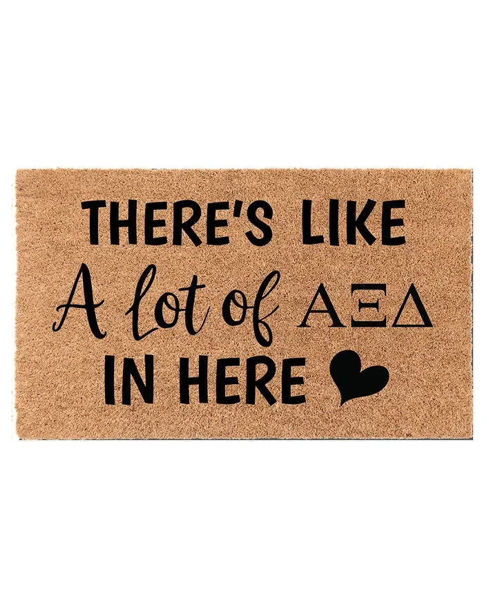 Alpha Xi Delta Coir Doormat - A Lot of Door Mats