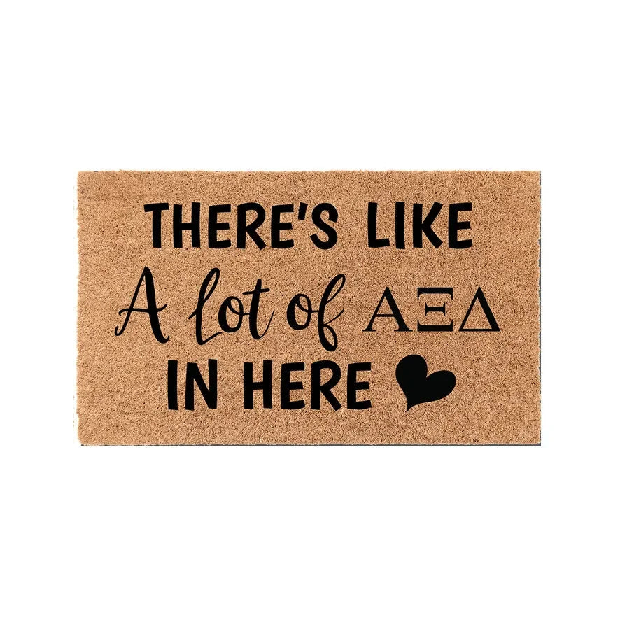 Alpha Xi Delta Coir Doormat - A Lot of Door Mats