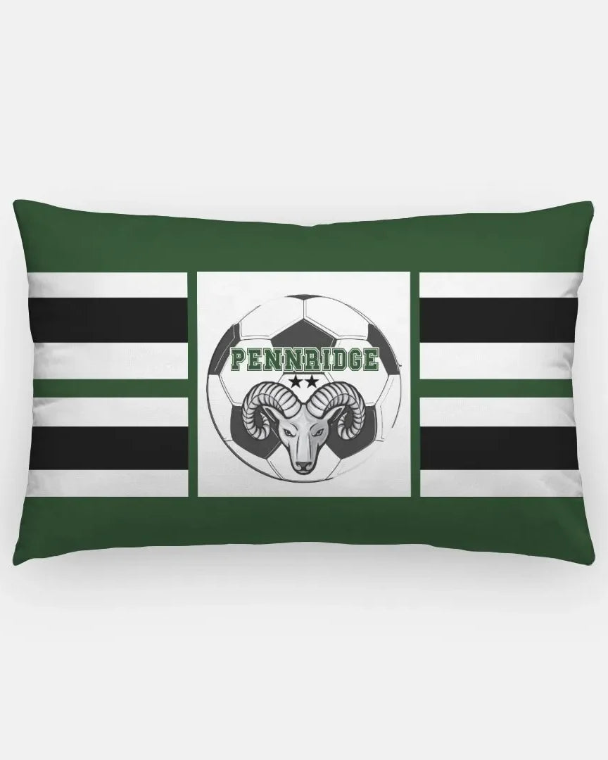 Pennridge Women's Soccer Striped Lumbar Pillow Cover Pillow Covers