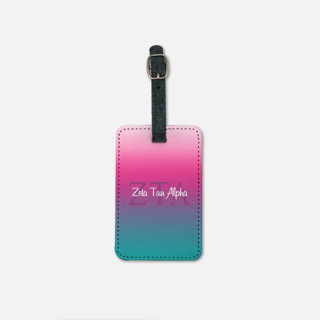 Zeta Tau Alpha Luggage Tag (Set of 2) - Gradient Luggage Tags