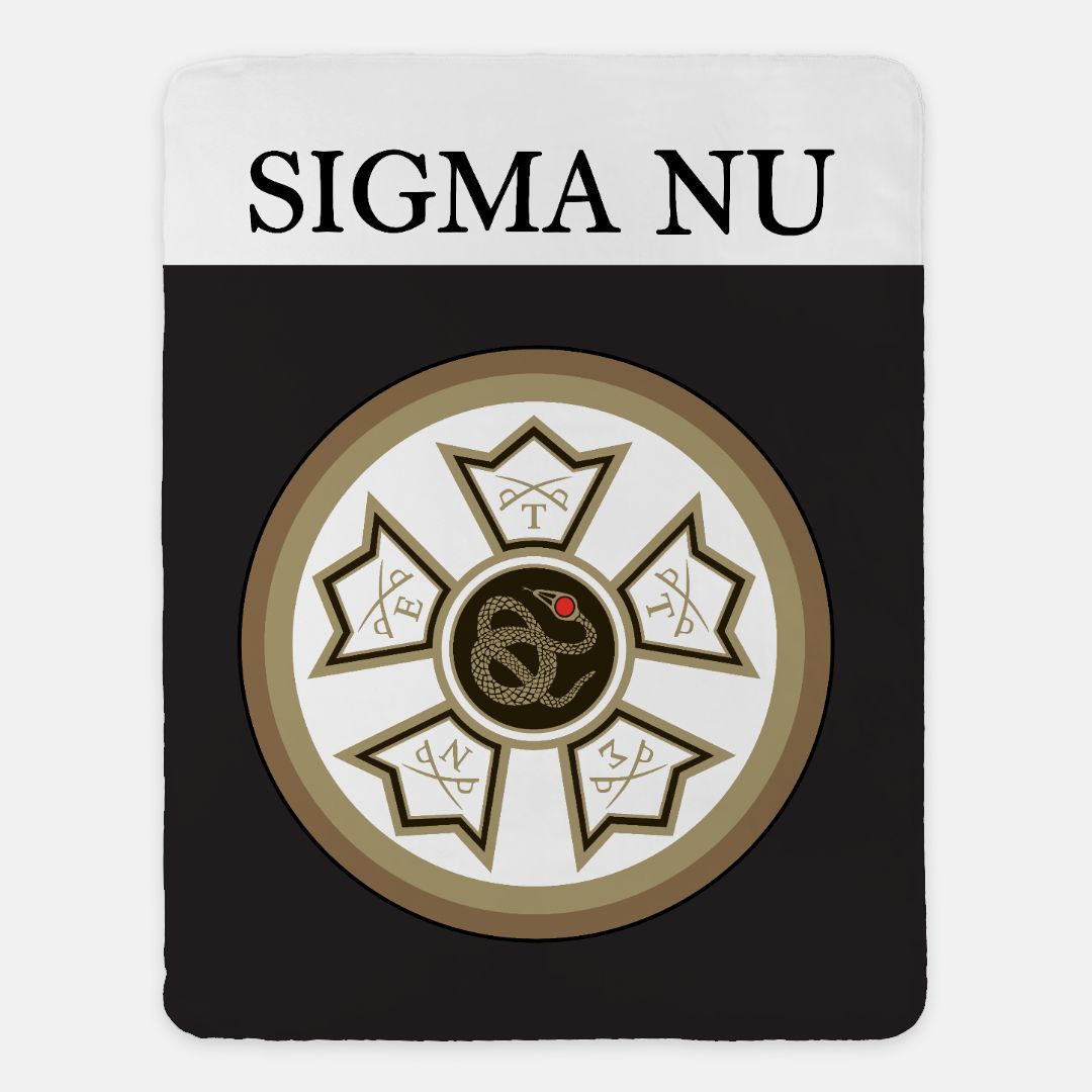 Sigma Nu Sherpa Blanket XL 60x80 - Bullseye Default Title Throw Blankets