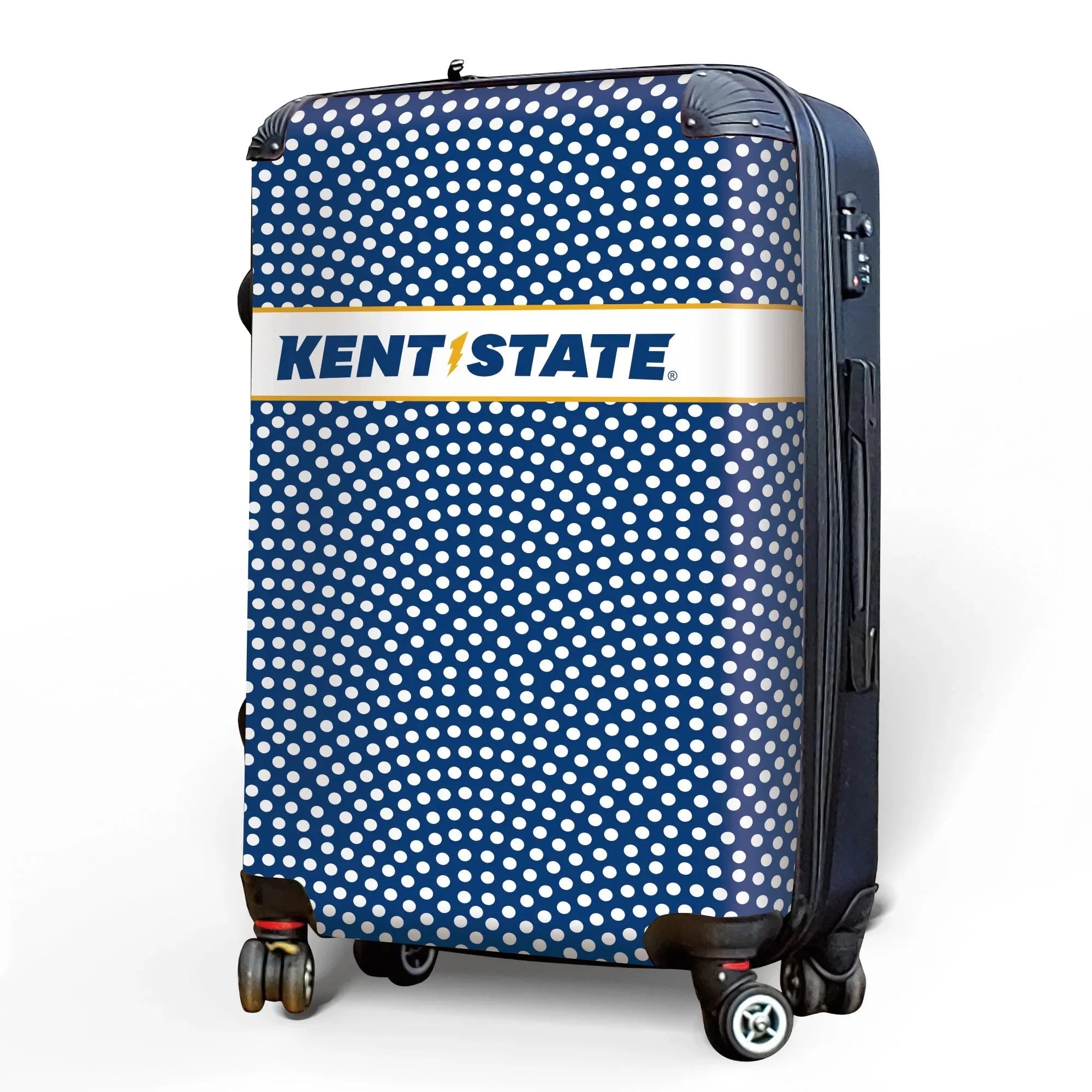 Kent State University Carry-On Suitcase - Dots Suitcases