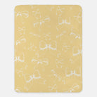 Bows XL 60x80 Sherpa Blanket Yellow Classic Throw Blankets