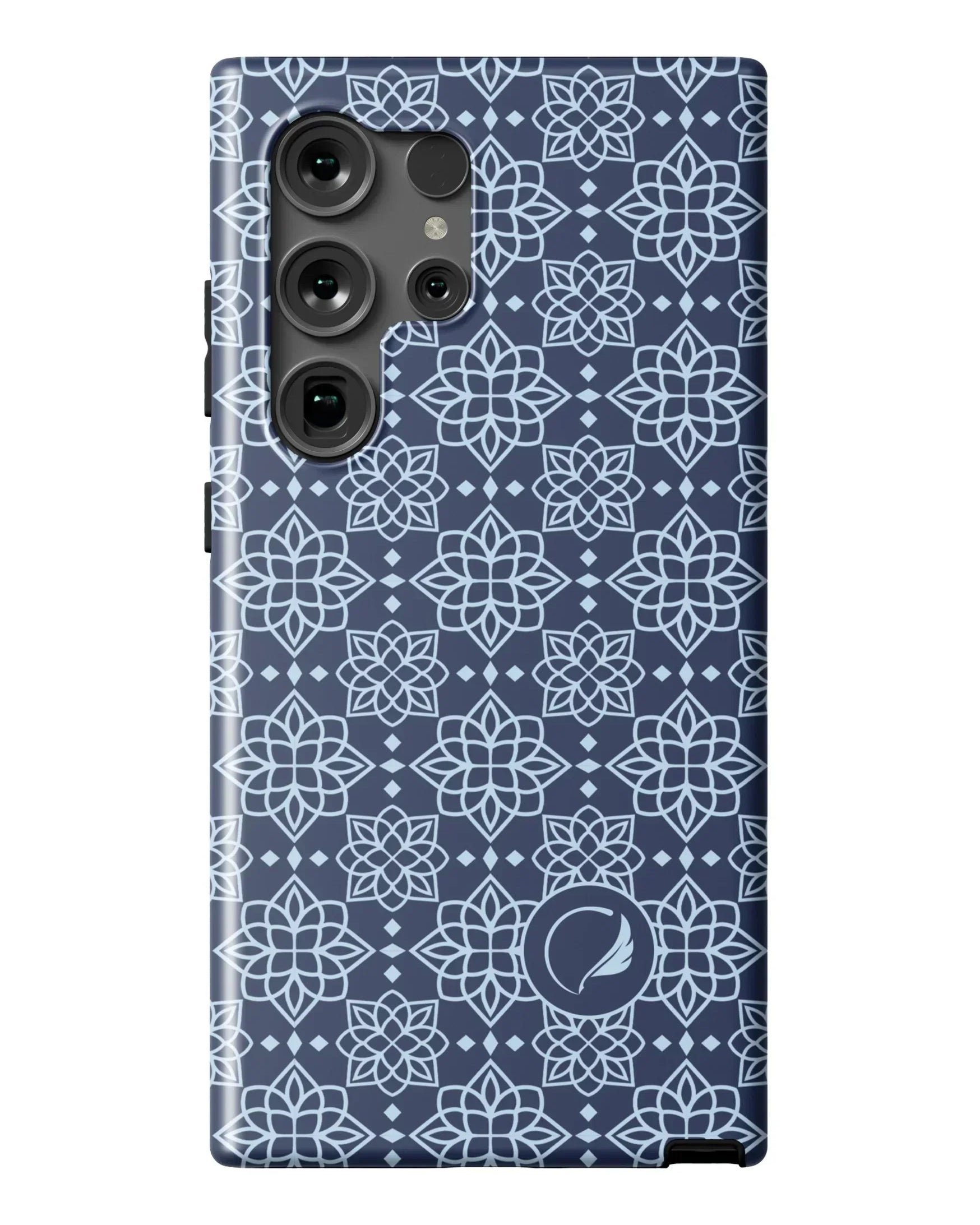 Alpha Xi Delta Samsung Galaxy Mobile Phone Case - Blue Ornate | AXiD Gifts