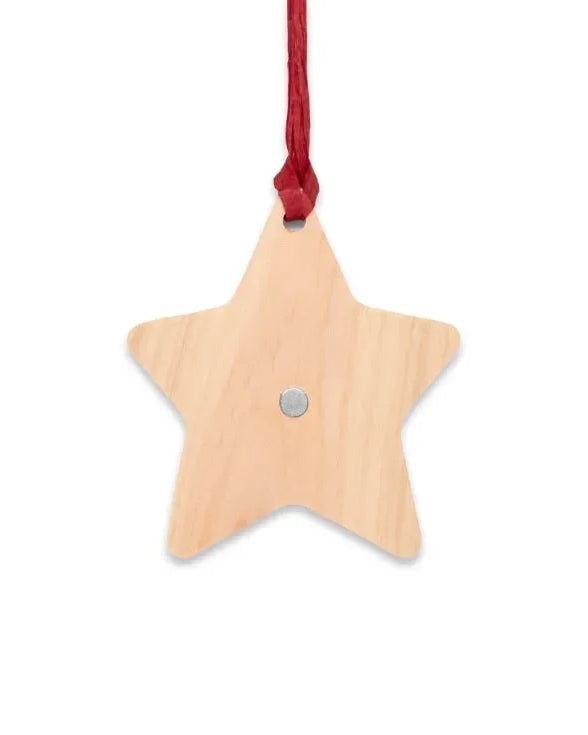 Pennridge Women's Soccer Magnetic Wood Christmas Star Ornament Holiday Ornaments