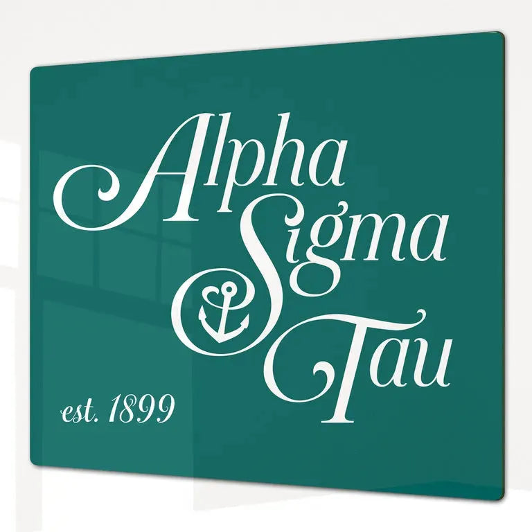 Alpha Sigma Tau Charcuterie Board Party Event Tray Emerald Serveware