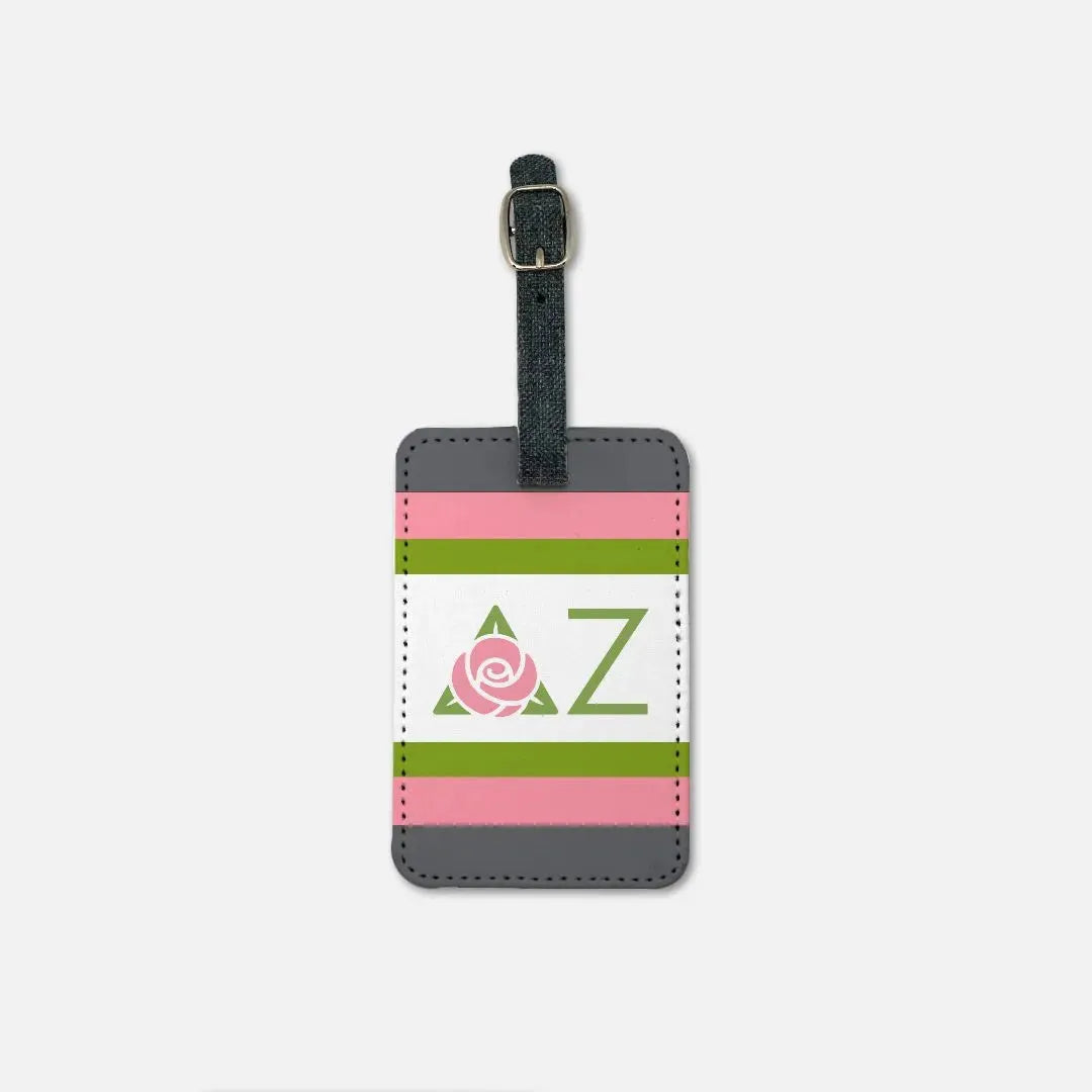 Delta Zeta Luggage Tag (Set of 2) Stripes Luggage Tags