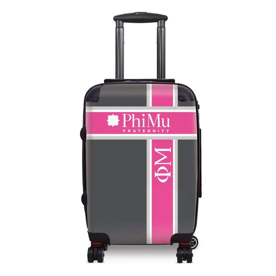 Phi Mu Carry-on Suitcase - Cross Stripe Suitcases