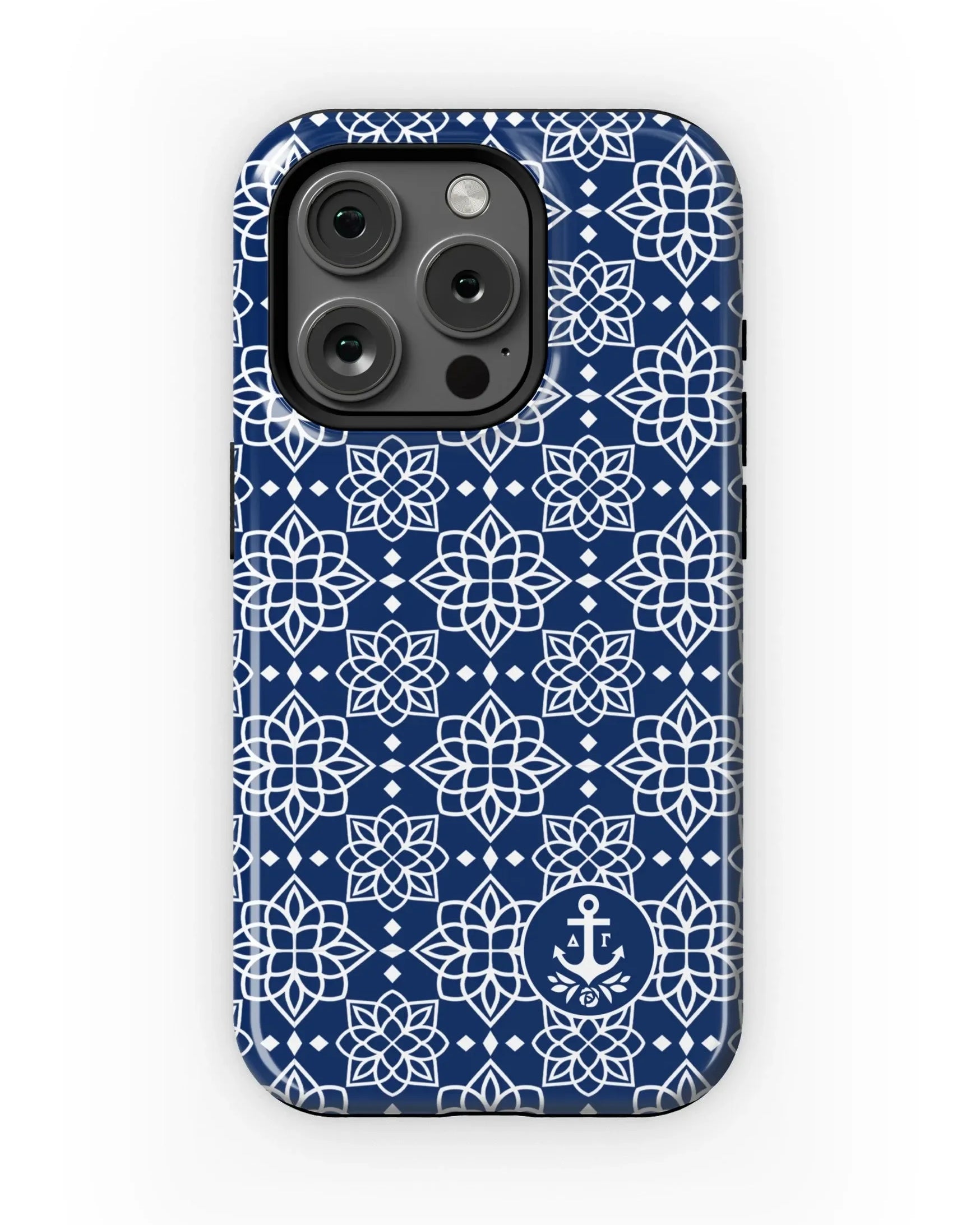 Delta Gamma iPhone 16, 15, 14 Mobile Phone Case - Ornate Gloss Mobile Phone Cases