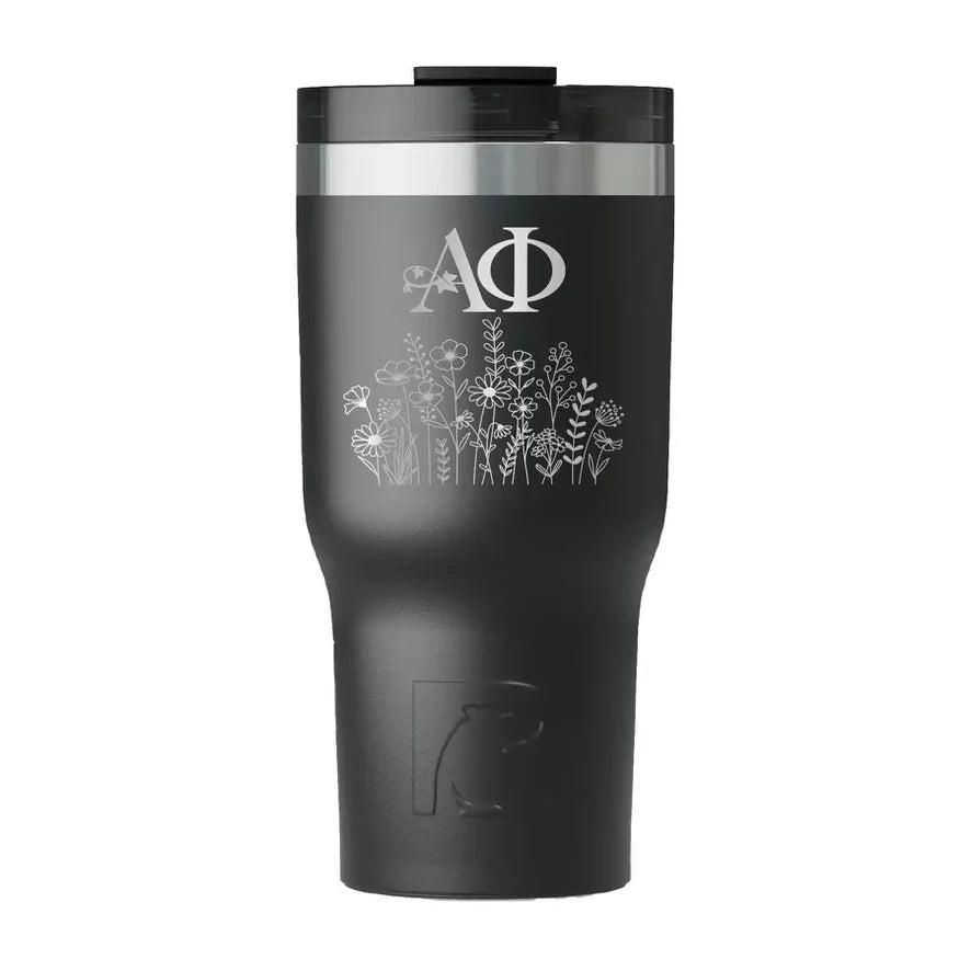 Alpha Phi RTIC Essential Ceramic Lined Tumbler - Wildflowers