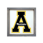 Appalachian State University 12x12 Wood Framed Sign Weathered Gray Wall Art & Signs