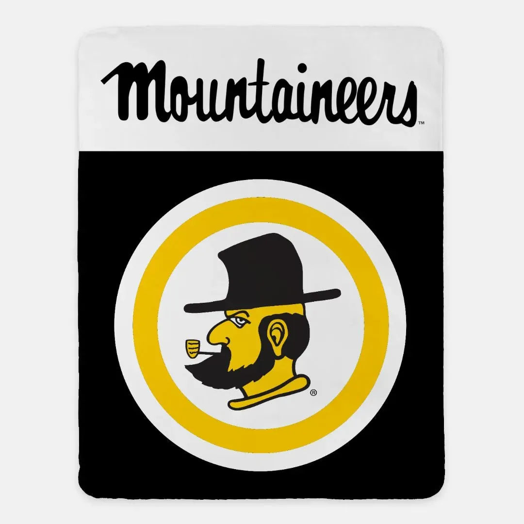 Appalachian State Mountaineers XL 60x80 Sherpa Blanket - Bullseye Throw Blankets