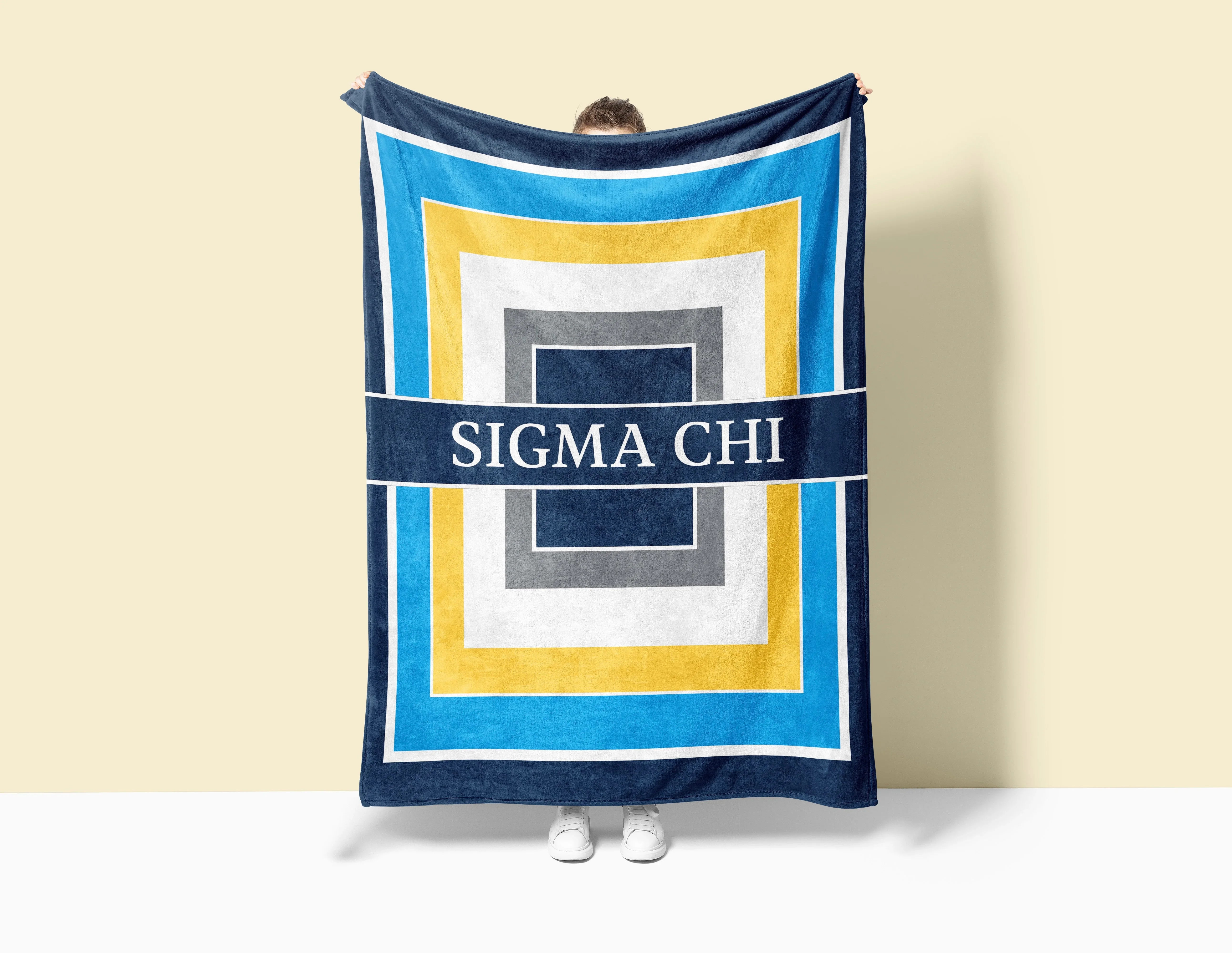 Sigma Chi XL 60x80 Sherpa Blanket Geo | Official Merch | Custom Gifts