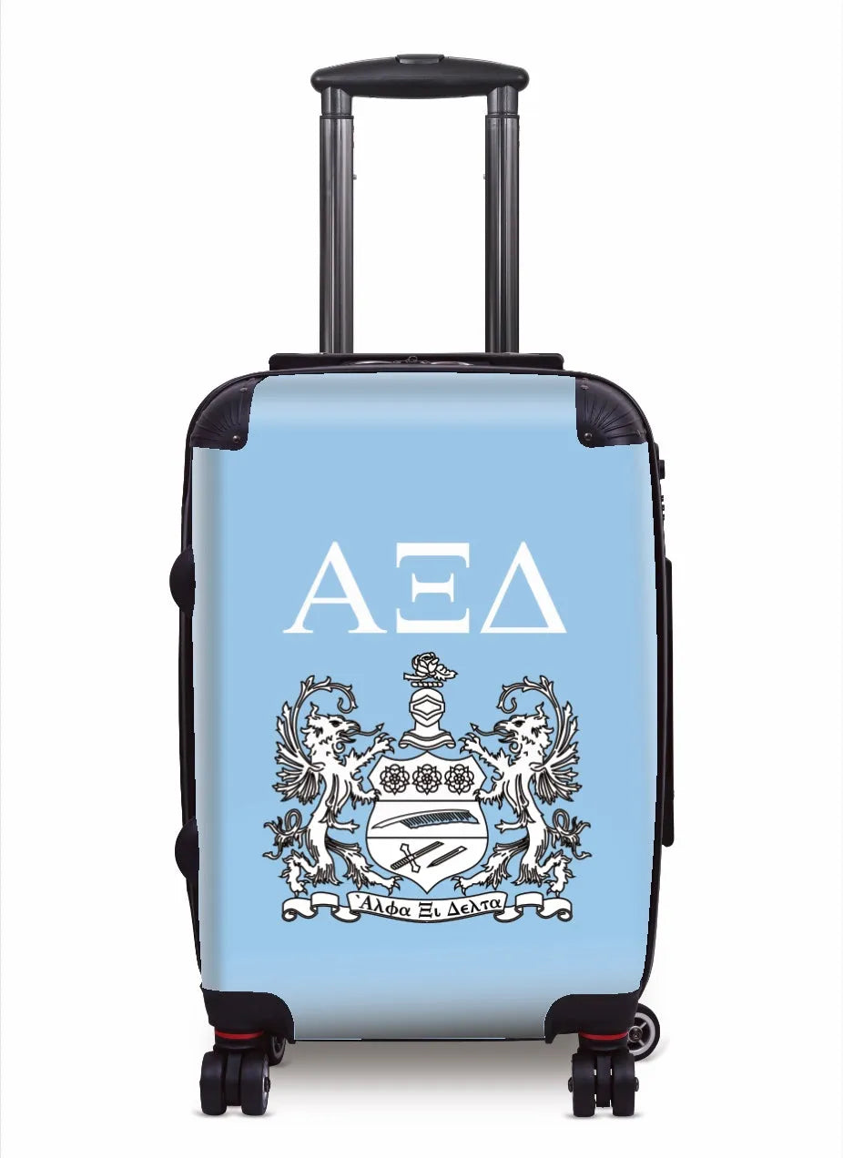 Alpha Xi Delta Carry-on Suitcase - Crest Griffin Blue Suitcases